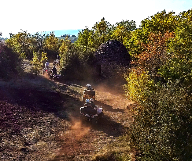 Quad randonnée Causse rouge